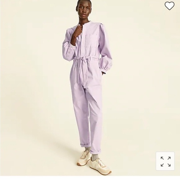 J.Crew • Puff Sleeve Chino Jumpsuit - Picture 2 of 6